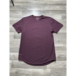 BYLT T-Shirt‎ Mens Large Drop Cut Lux S/S Short Sleeve Burgundy